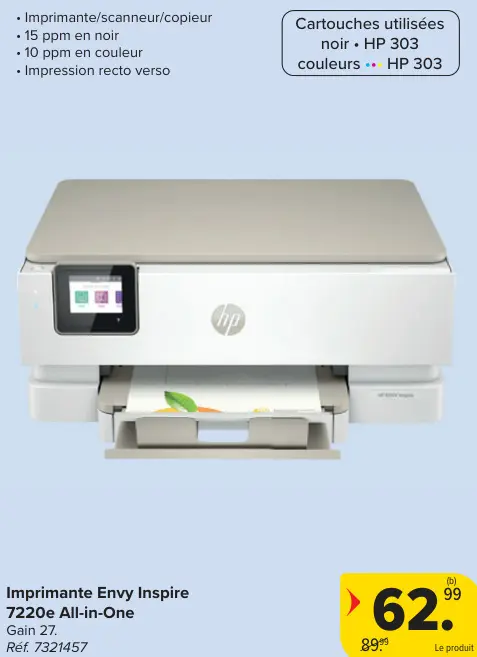 Offre: Imprimante Envy Inspire 7220e All-in-One