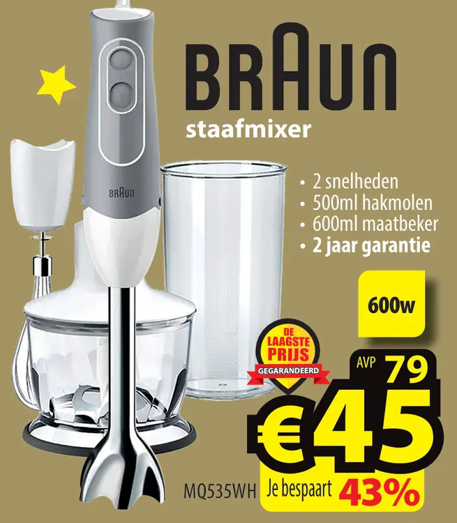Promotie: staafmixer