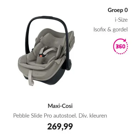 Aanbieding: Pebble Slide Pro autostoel