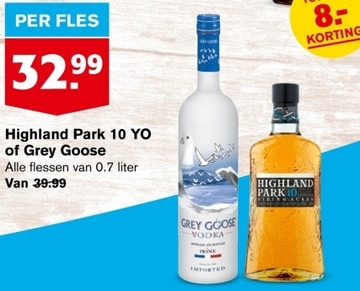 Aanbieding: Highland Park 10 YO of Grey Goose