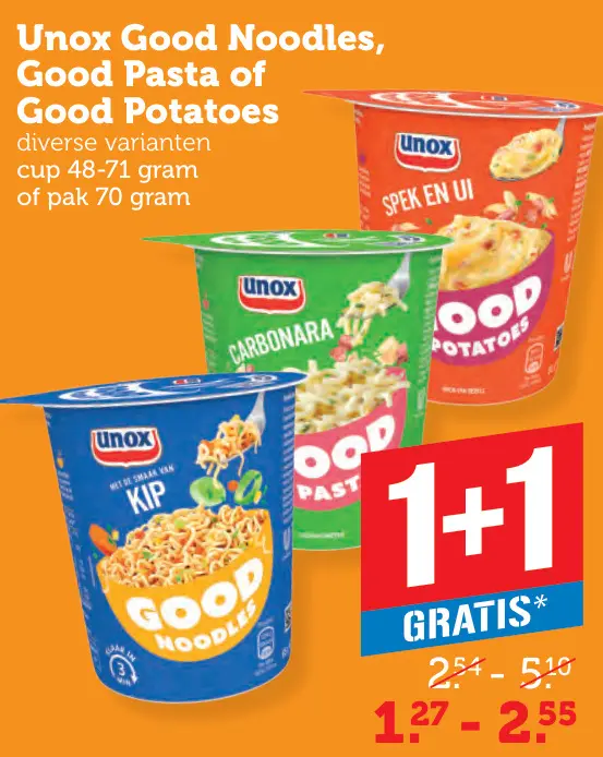 Aanbieding: Good Noodles, Good Pasta or Good Potatoes