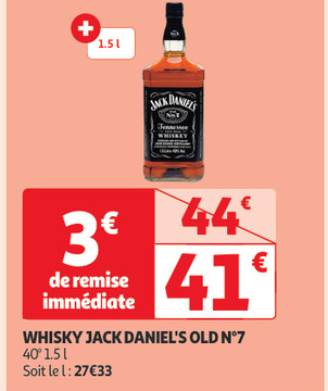 Aanbieding: WHISKY JACK DANIEL'S OLD N°7