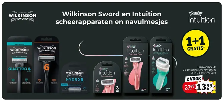 Aanbieding: Sword en Intuition scheerapparaten