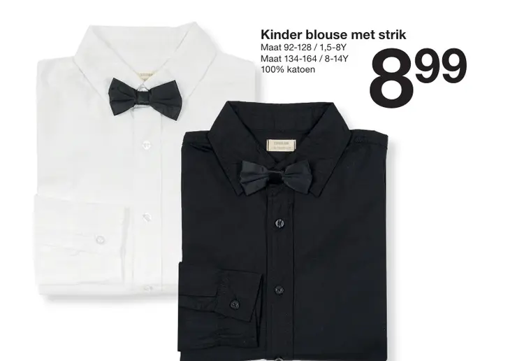 Promotie: Kinder blouse met strik