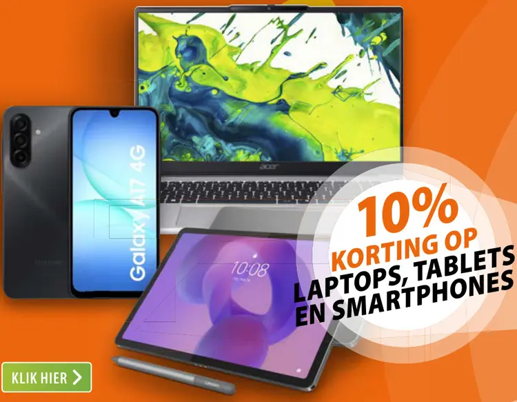 Aanbieding: Laptops, tablets en smartphones