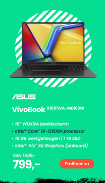 Aanbieding: ASUS VivoBook X1605VA-MB183W