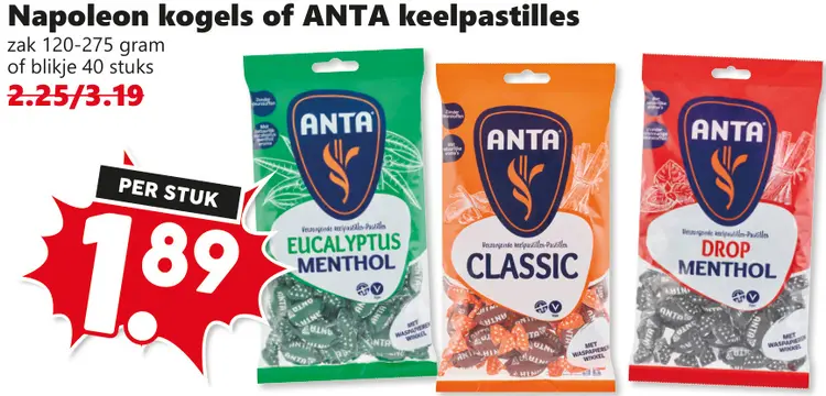 Aanbieding: Kogels of keelpastilles