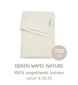 Aanbieding: Deken wafel nature