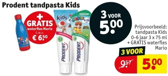 Aanbieding: tandpasta Kids