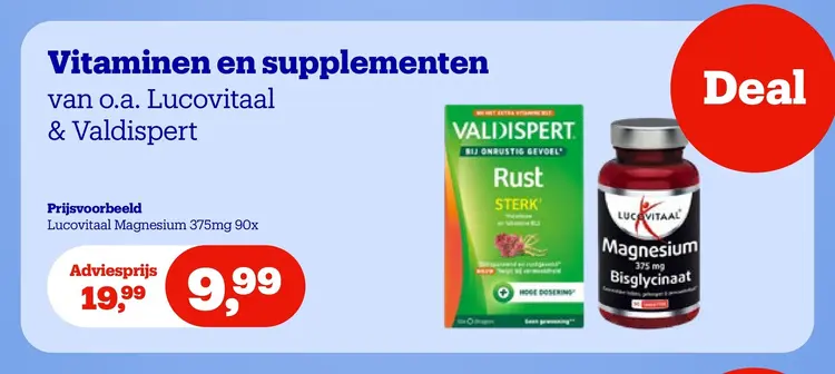 Aanbieding: Vitaminen en supplementen