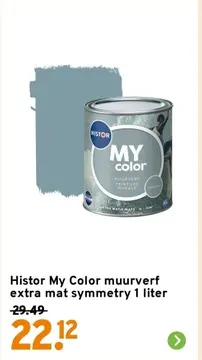 Aanbieding: Histor My Color muurverf extra mat symmetry