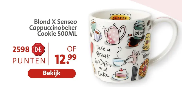 Aanbieding: Blond X Senseo Cappuccinobeker Cookie