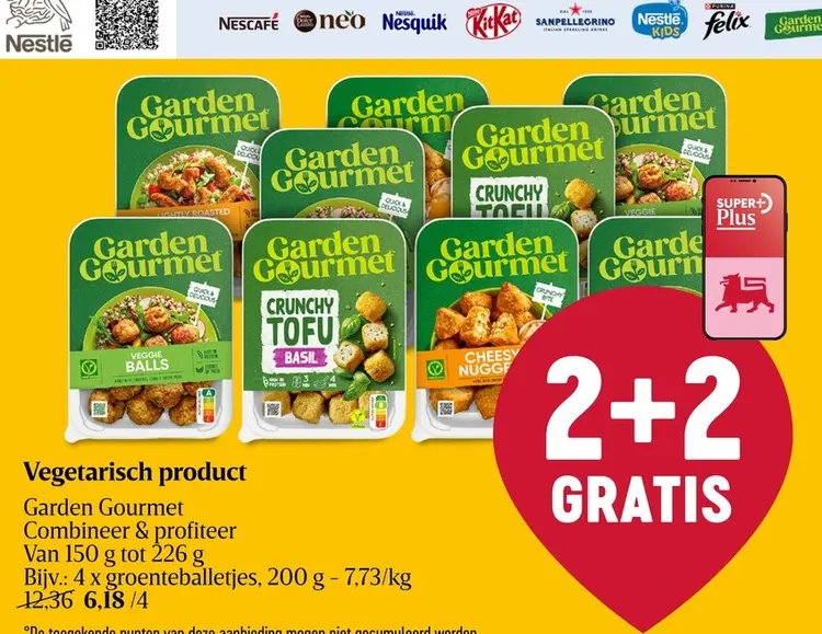 Promotie: Vegetarisch product Garden Gourmet