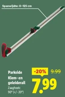 Aanbieding: Klem- en geleiderail
