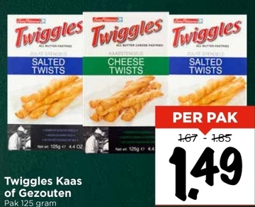 Aanbieding: Twiggles Kaas of Gezouten