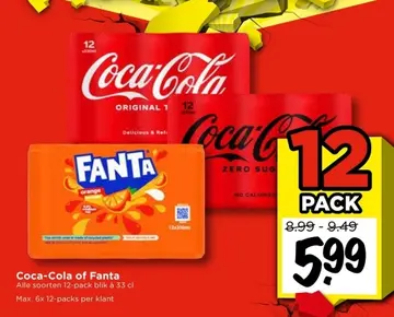 Aanbieding: Coca-Cola of Fanta