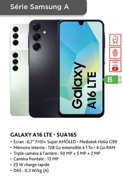 Offre: Galaxy a16 lte - sua165