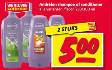 Aanbieding: Andrélon shampoo of conditioner