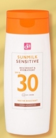 Aanbieding: DA Sun milk sensitive SPF30 200 milliliter