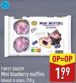 Aanbieding: Mini blueberry muffins