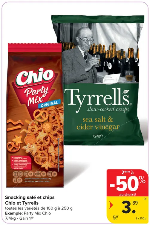 Offre: Snacking salé et chips
