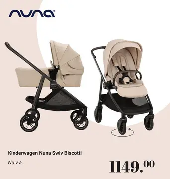 Aanbieding: Kinderwagen Nuna Swiv Biscotti