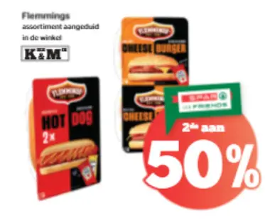 Promotie: Flemmings Hot Dog / Cheese Burger