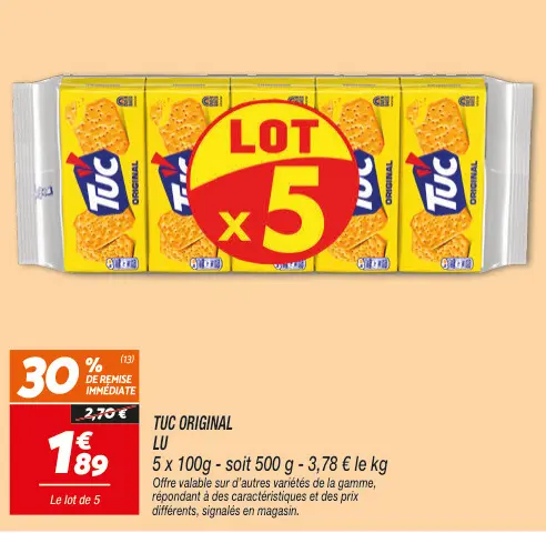 Offre: Tuc original