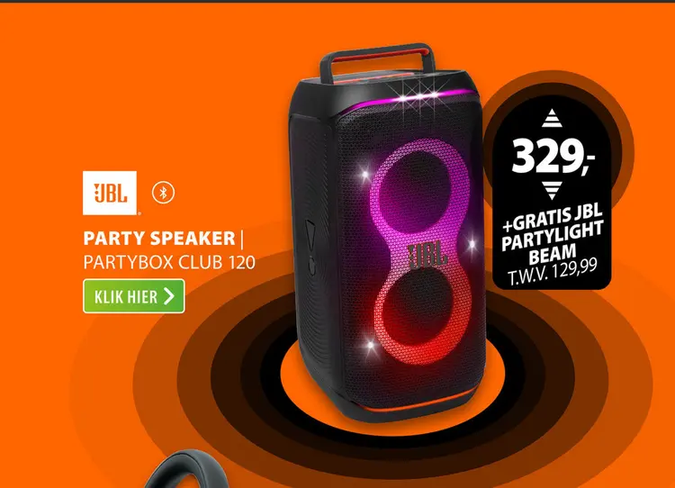 Aanbieding: JBL PARTYBOX CLUB 120 Zwart