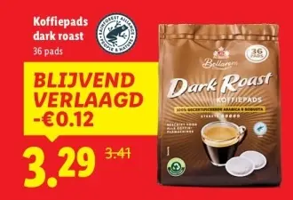 Aanbieding: Koffiepads dark roast