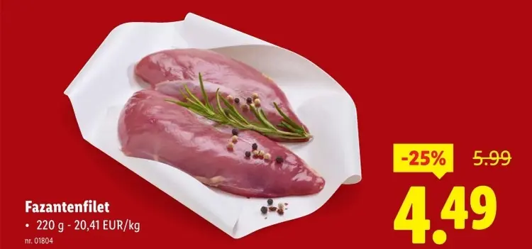 Aanbieding: Fazantenfilet