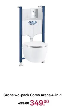 Aanbieding: Grohe wc-pack Como Arena 4-in-1