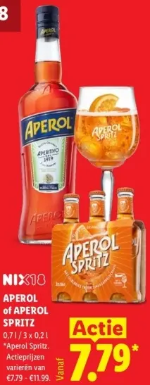Aanbieding: Aperol of Aperol Spritz