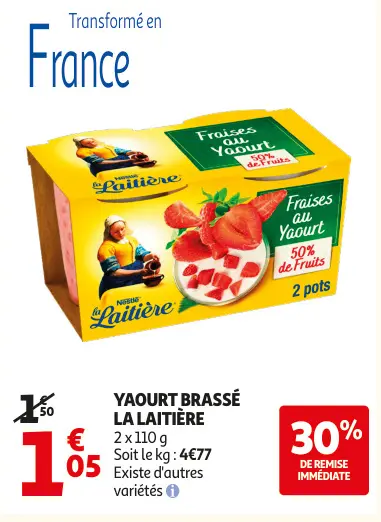 Offre: Yaourt brassé