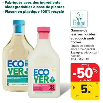 Offre: Gamme de lessives liquides et adoucissants