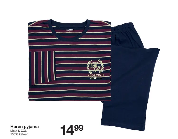 Promotie: Heren pyjama