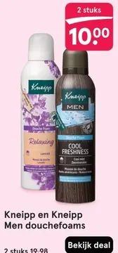 Aanbieding: Kneipp en Kneipp Men douchefoams