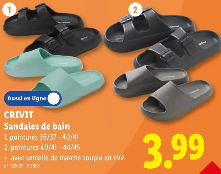 Offre: Sandales de bain