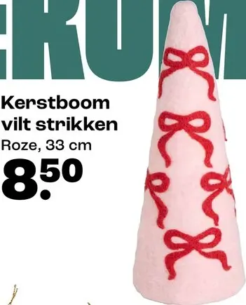 Promotie: Kerstboom vilt strikken