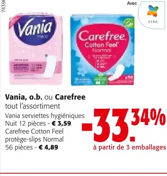 Offre: Vania, o.b. ou Carefree