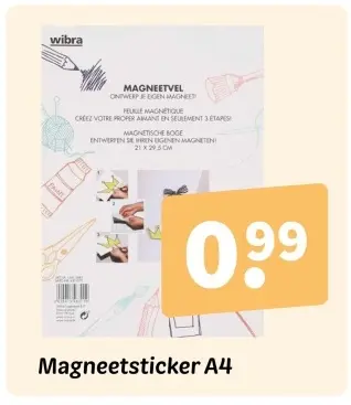 Promotie: Magneetsticker A4