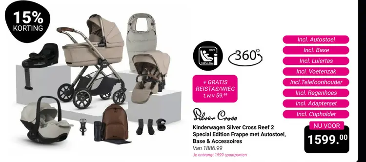 Aanbieding: Kinderwagen Silver Cross Reef 2 Special Edition