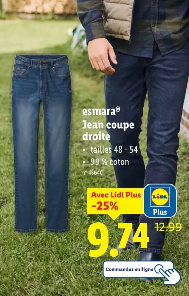 Offre: Jean coupe droite