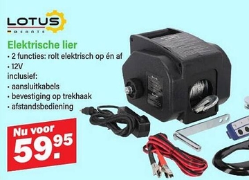 Aanbieding: Elektrische lier