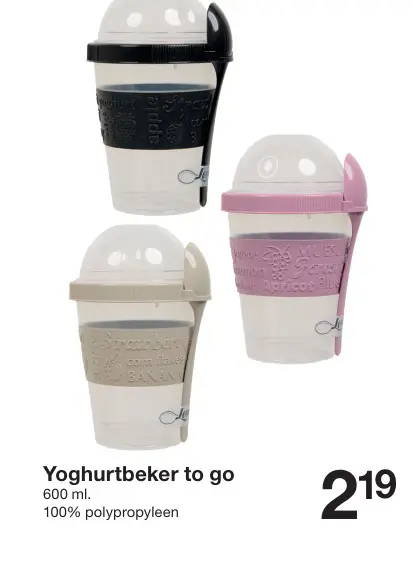 Promotie: Yoghurtbeker to go