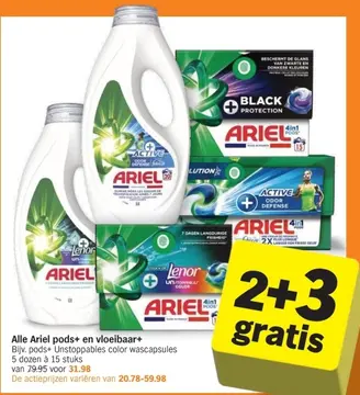 Aanbieding: Alle Ariel pods+ en vloeibaar+
