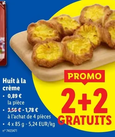Offre: Huit à la crème