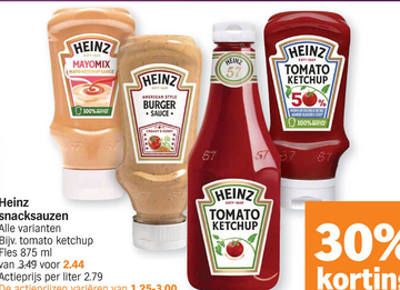 Aanbieding: Heinz snacksauzen