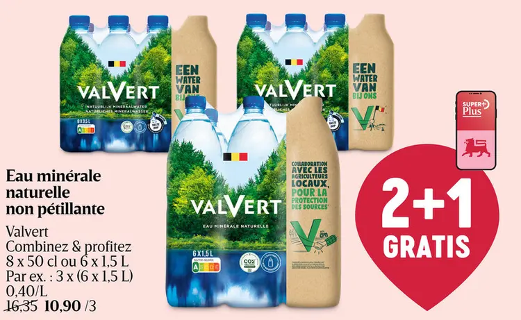 Offre: Eau minérale naturelle non pétillante
