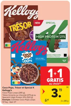 Offre: Coco Pops, Trésor et Special K Kellogg's